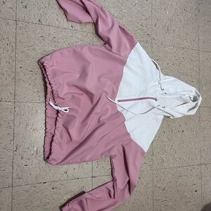 Pink and White Women's Jacket